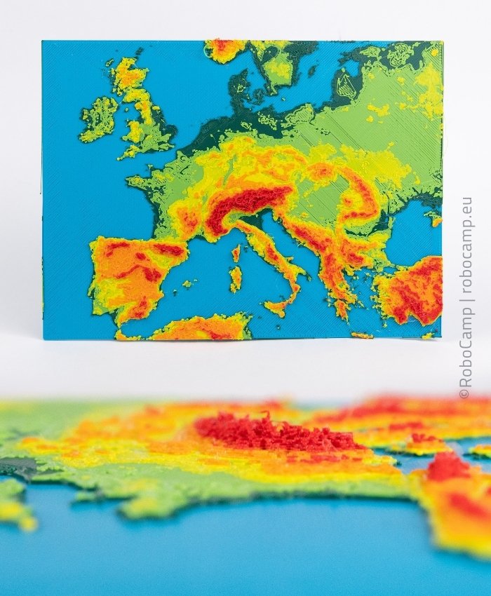 Druk 3D w szkole: mapa Europy
