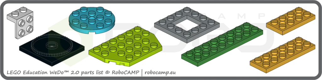 Płytki, płaskie klocki LEGO WeDo 2.0