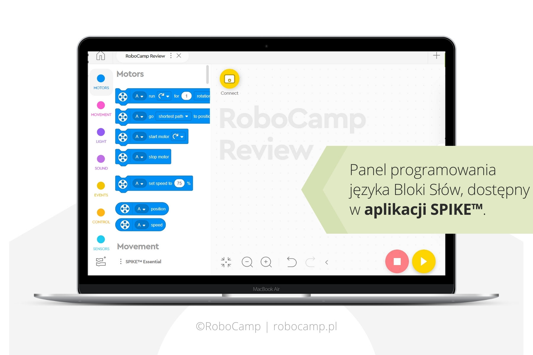 Programowanie w aplikacji SPIKE