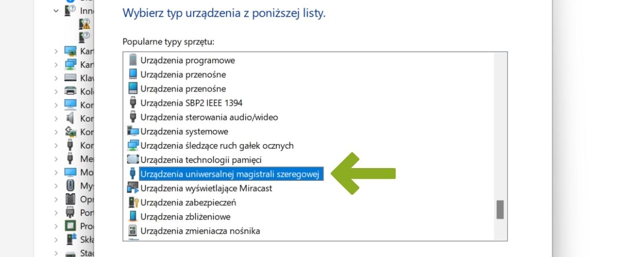 Ręczna instalacja sterownika hub SPIKE