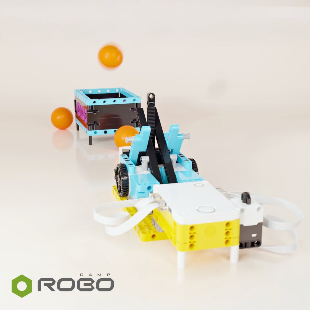 RoboCamp LEGO SPIKE Prime AI Launcher lesson