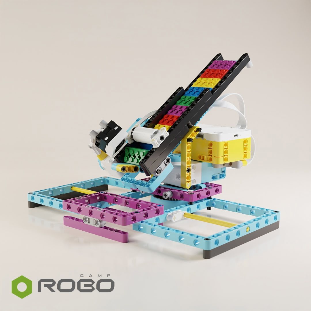 RoboCamp LEGO SPIKE Prime Color Sorter robot