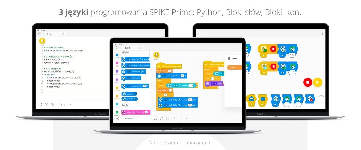 Aplikacja do programowania SPIKE Prime - recenzja