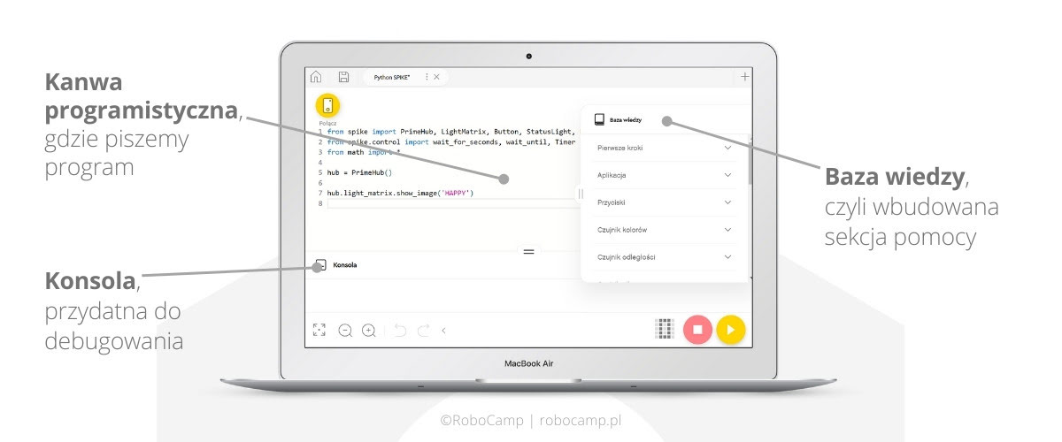 LEGO SPIKE programowanie w Pythonie